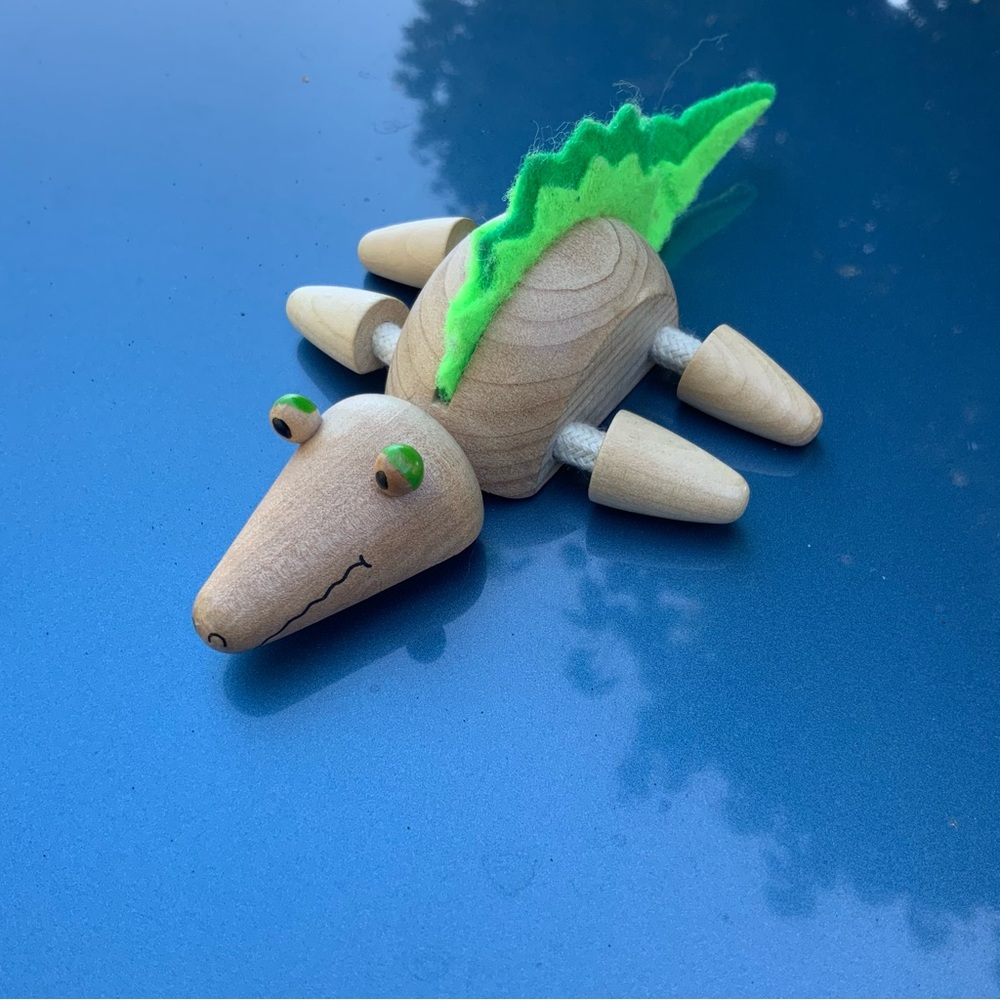 Anamalz Wooden Crocodile Toy